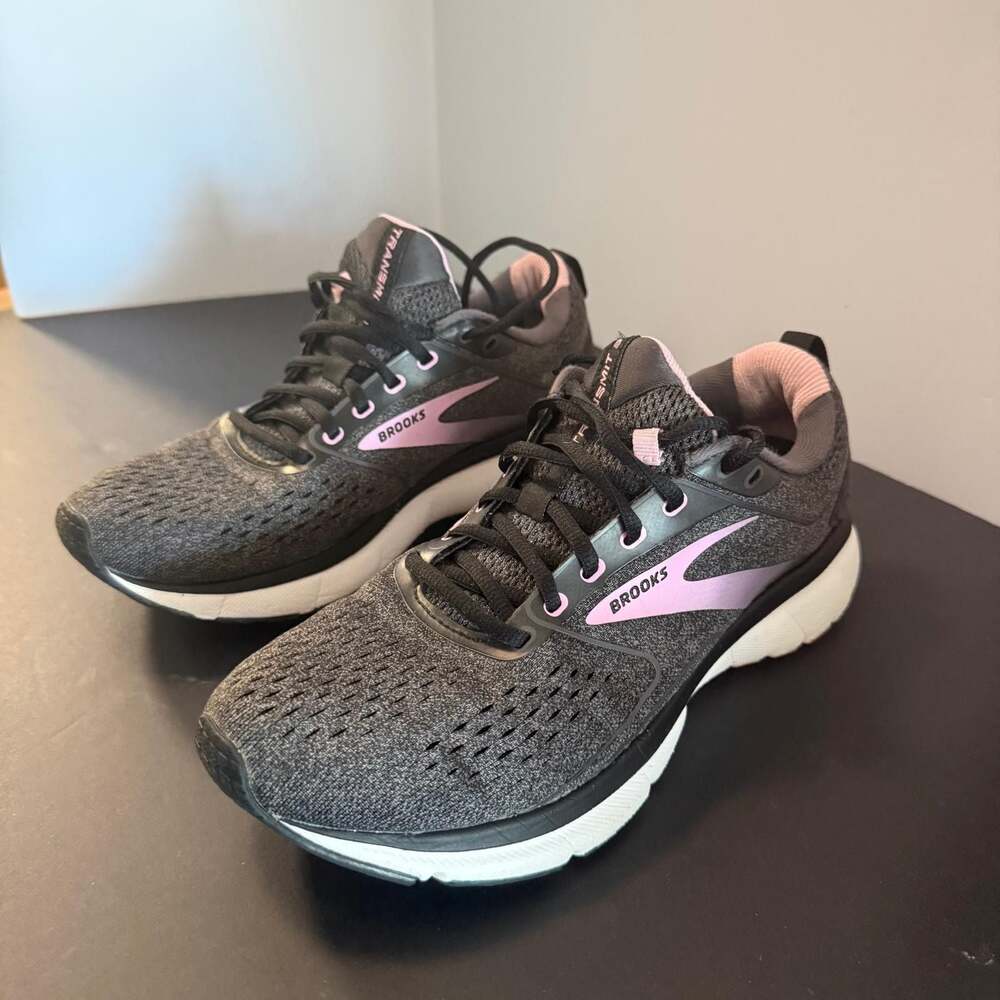 Brooks Transmit 3 Women's Running Shoes Size 8.5 Grey Pink